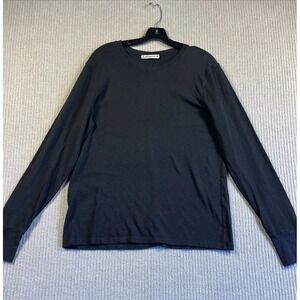 American Giant Shirt Womens XL Black Long Sleeve Casual USA Made Crewneck